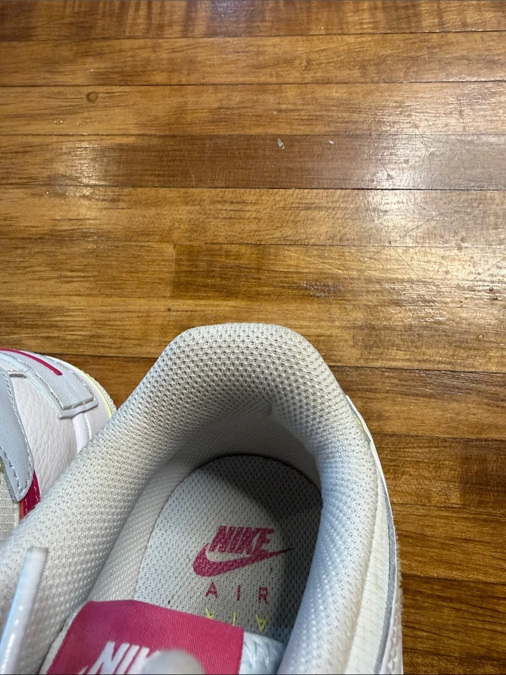 Nike Women's Air Force 1 Shadow Sneakers White Blue Pink Size 8.5 (g16)